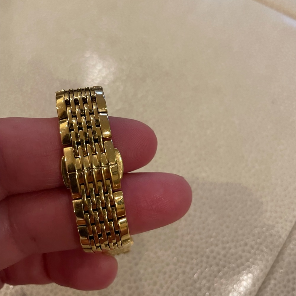 Whitnauer Gold Watch with Diamond Bezel